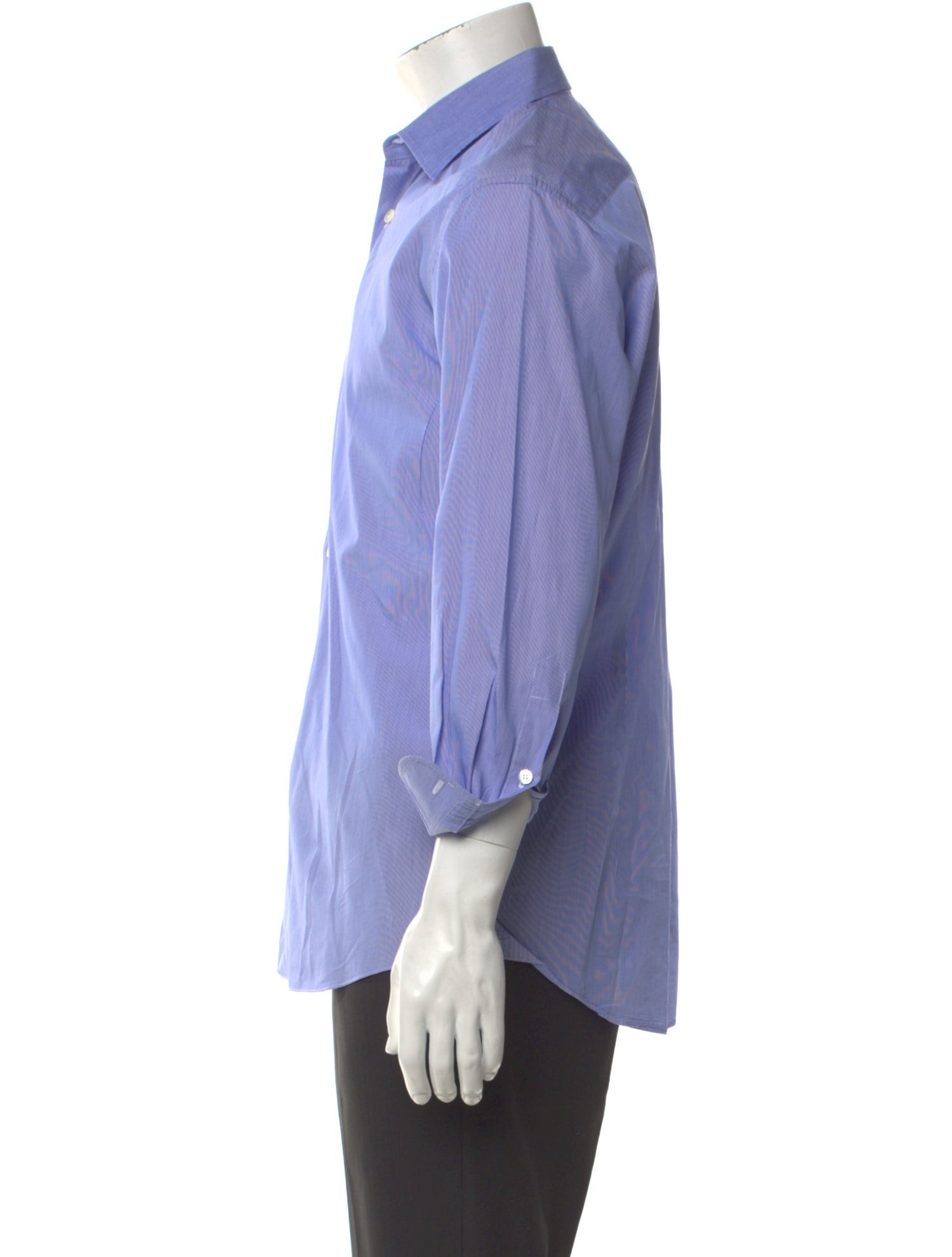 Salvatore Ferragamo Striped Long Sleeve Dress Shirt