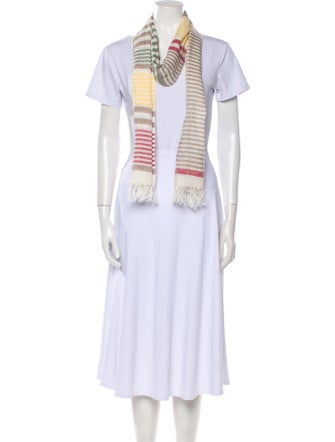 Salvatore Ferragamo Silk Striped Scarf