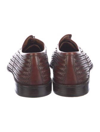 Salvatore Ferragamo Leather Braided Accents Oxfords