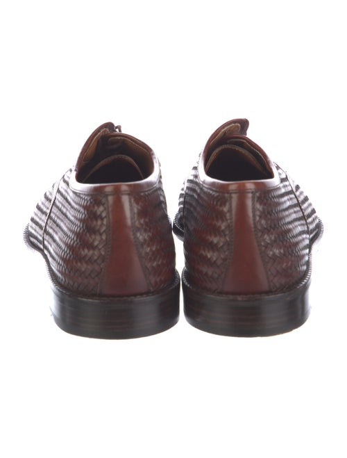 Salvatore Ferragamo Leather Braided Accents Oxfords