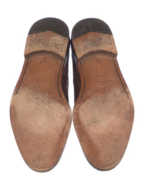 Salvatore Ferragamo Leather Braided Accents Oxfords