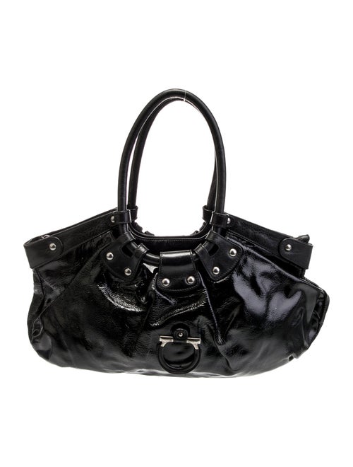 Salvatore Ferragamo Patent Leather Shoulder Bag
