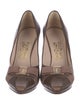 Salvatore Ferragamo Vara Bow Accent Leather Pumps