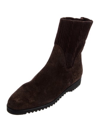 Salvatore Ferragamo Suede Chelsea Boots