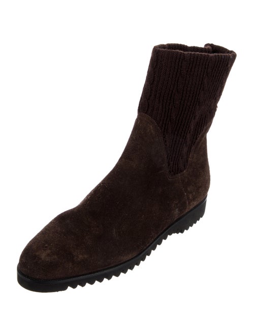 Salvatore Ferragamo Suede Chelsea Boots