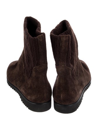 Salvatore Ferragamo Suede Chelsea Boots