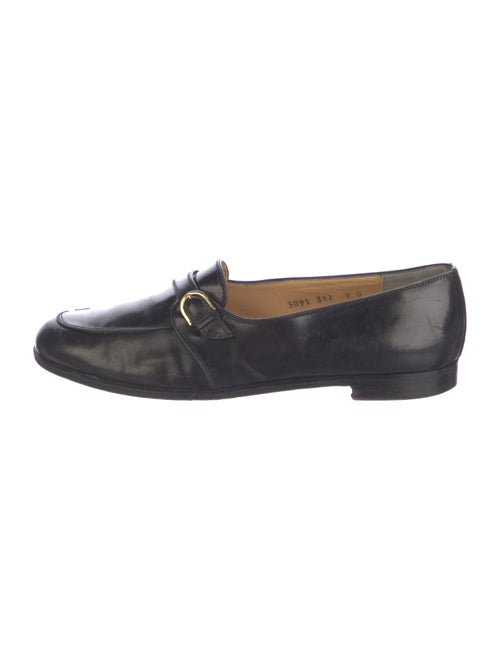 Salvatore Ferragamo Leather Tassel Accents Dress Loafers
