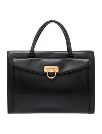 Salvatore Ferragamo Leather Top Handle Bag