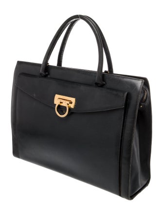Salvatore Ferragamo Leather Top Handle Bag