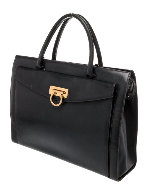 Salvatore Ferragamo Leather Top Handle Bag