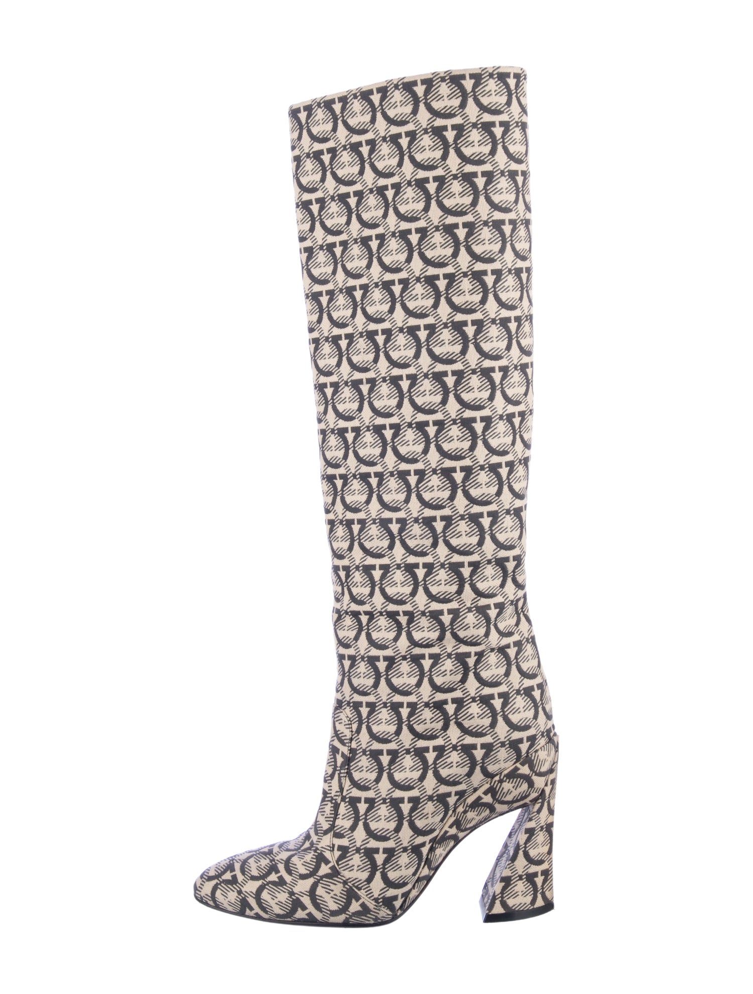 Salvatore Ferragamo Canvas Patterned Boots