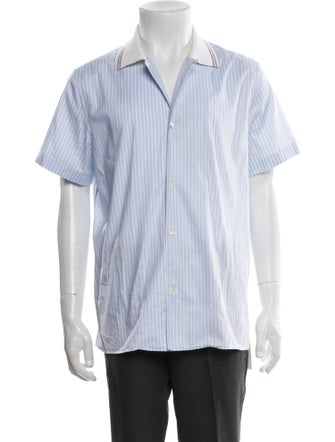 Salvatore Ferragamo Striped Short Sleeve Shirt