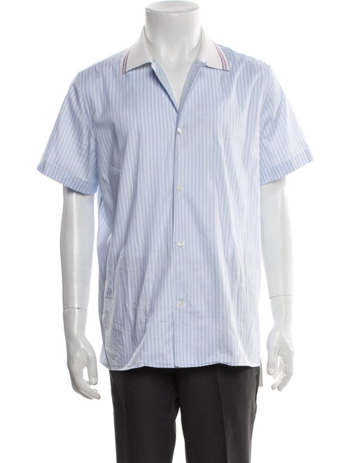 Salvatore Ferragamo Striped Short Sleeve Shirt