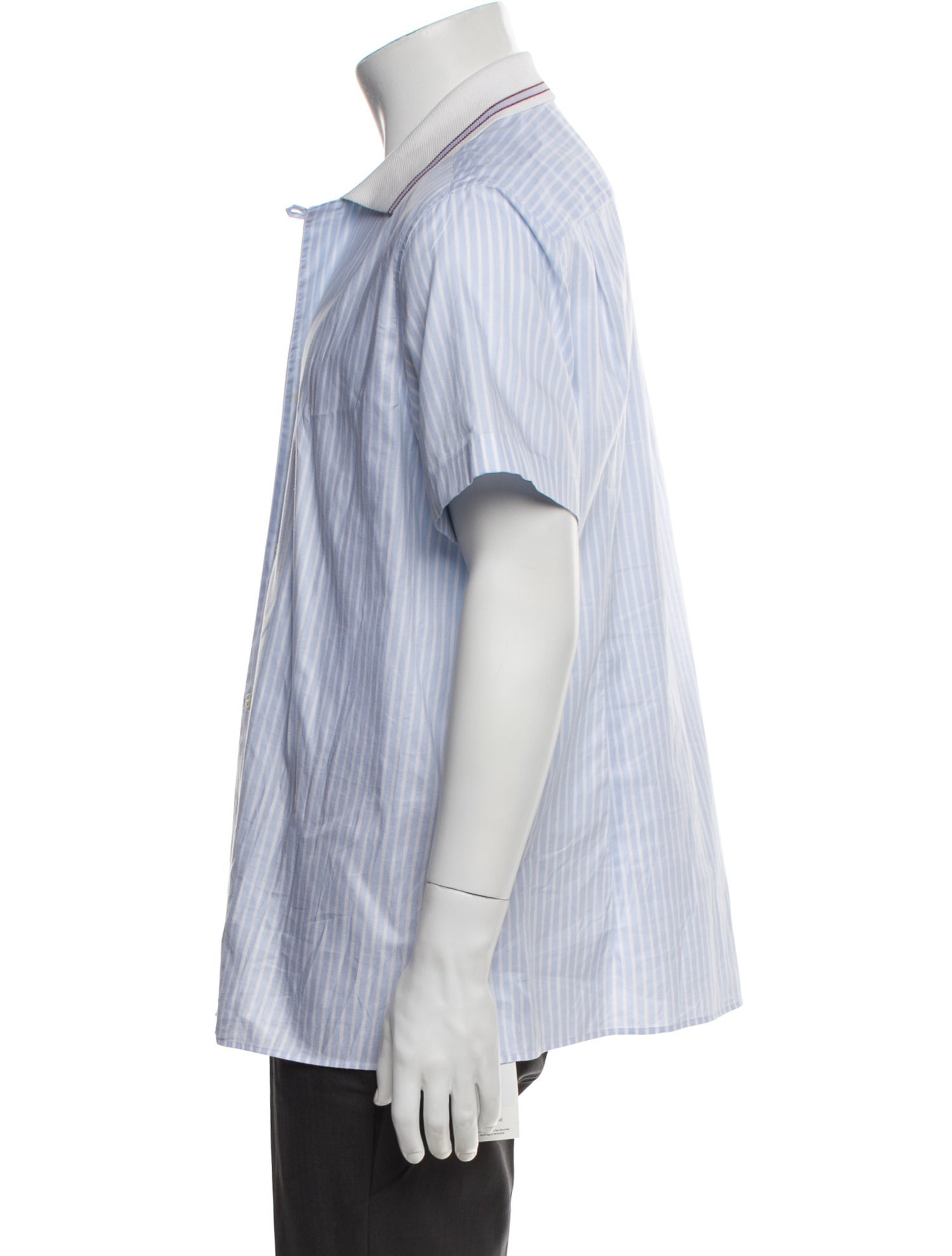 Salvatore Ferragamo Striped Short Sleeve Shirt