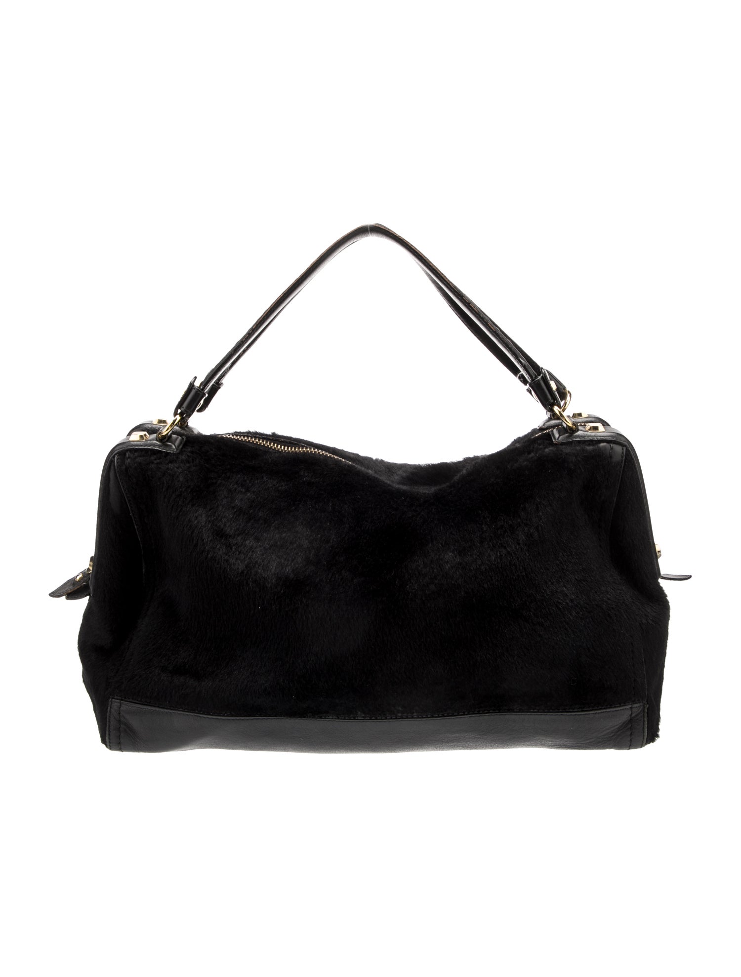 Salvatore Ferragamo Calf Hair Top Handle Bag
