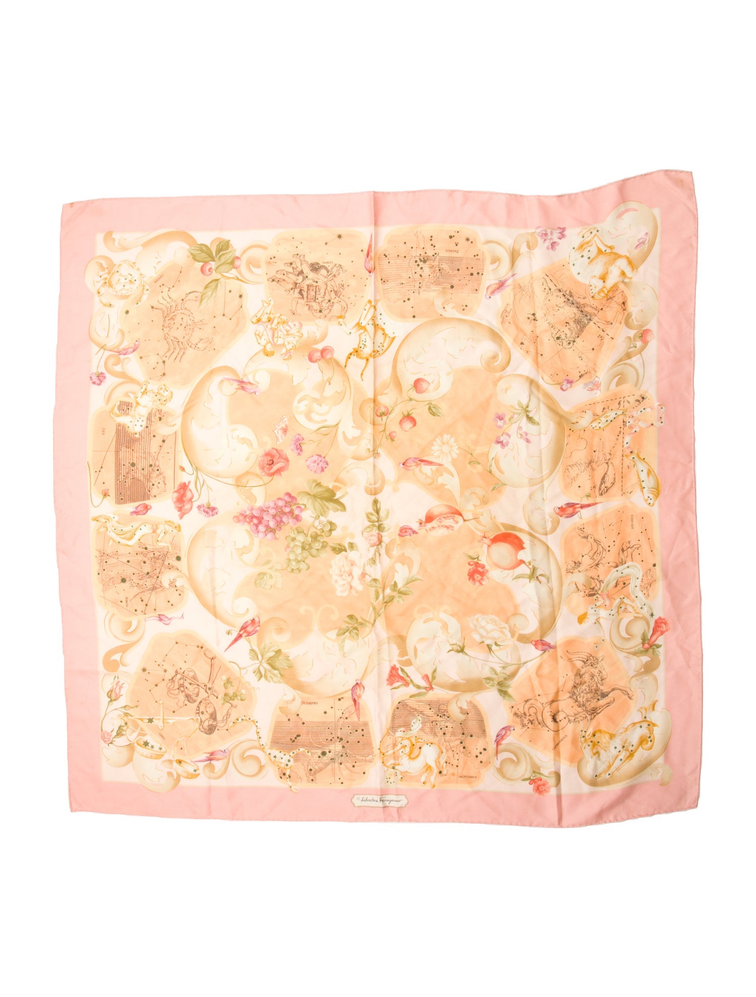 Salvatore Ferragamo Silk Printed Scarf