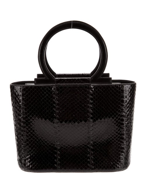 Salvatore Ferragamo Snakeskin Top Handle Bag