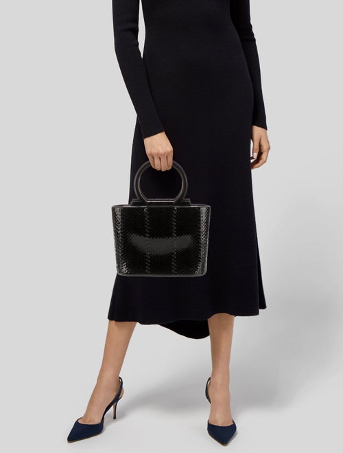 Salvatore Ferragamo Snakeskin Top Handle Bag