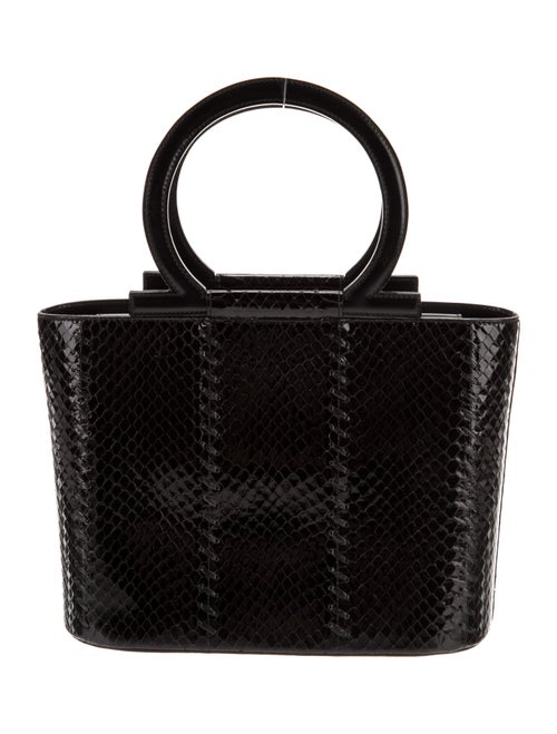 Salvatore Ferragamo Snakeskin Top Handle Bag