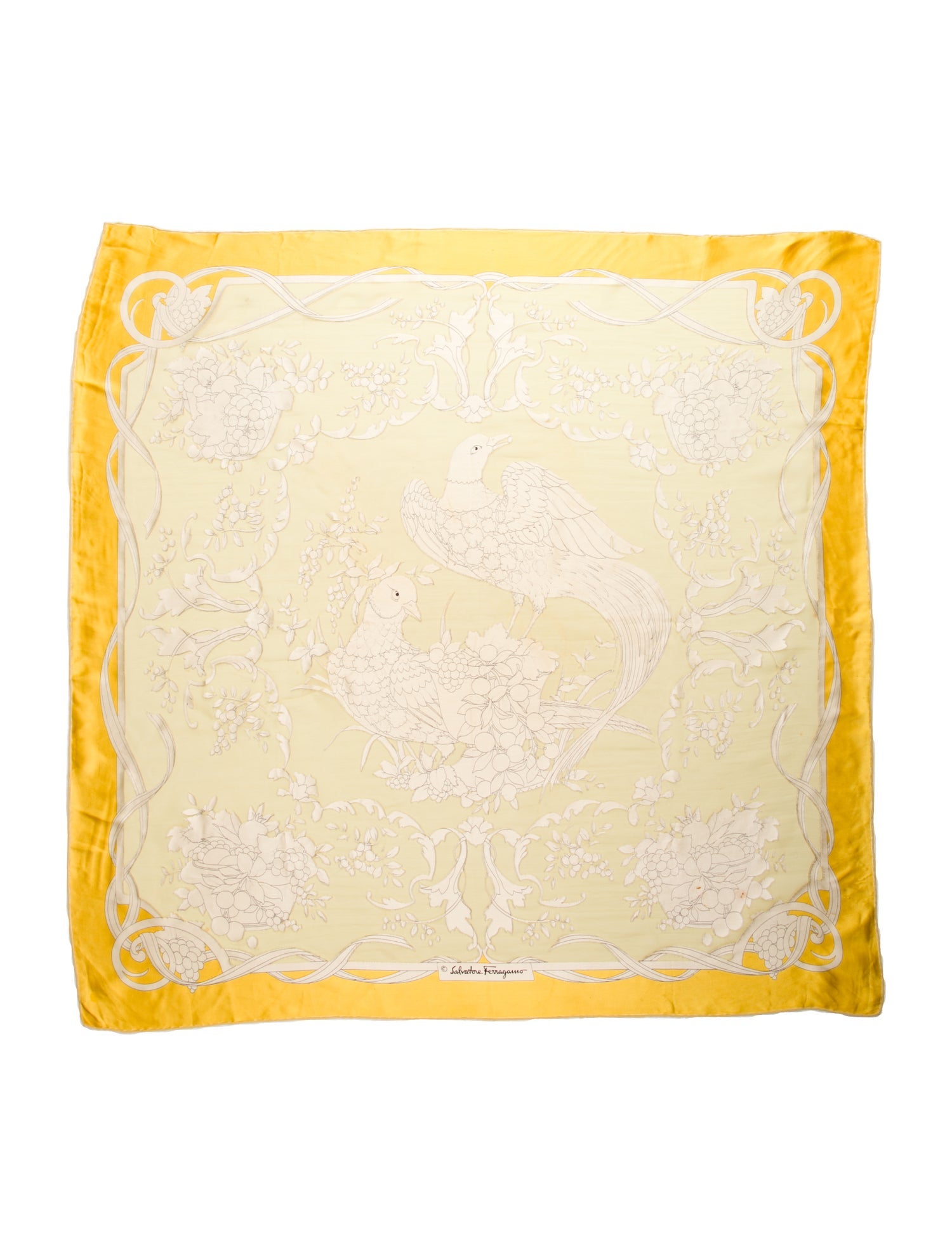 Salvatore Ferragamo Silk Printed Scarf