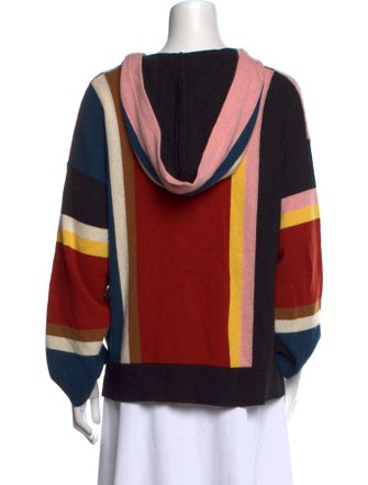 Salvatore Ferragamo Striped V-Neck Sweater