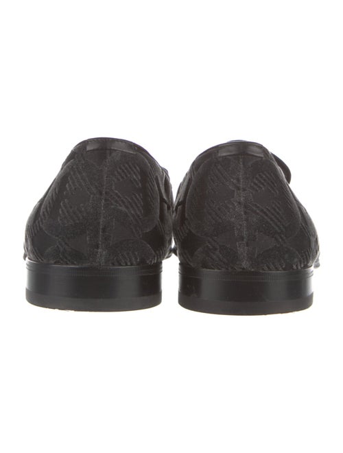 Salvatore Ferragamo Gancini Logo Velvet Loafers