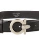 Salvatore Ferragamo Gancini Logo Leather Waist Belt