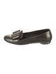 Salvatore Ferragamo Leather Bow Accents Loafers