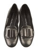 Salvatore Ferragamo Leather Bow Accents Loafers