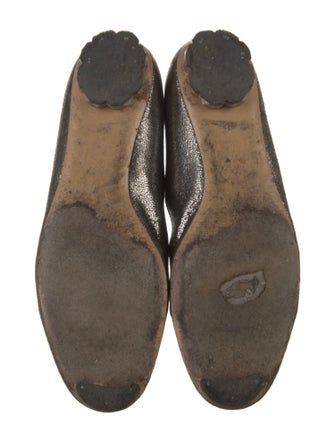 Salvatore Ferragamo Leather Bow Accents Loafers