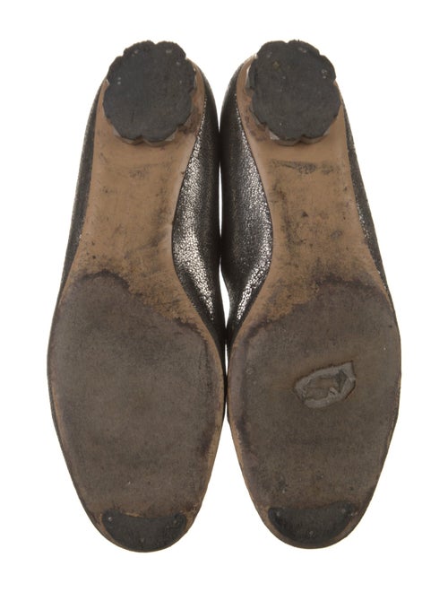 Salvatore Ferragamo Leather Bow Accents Loafers