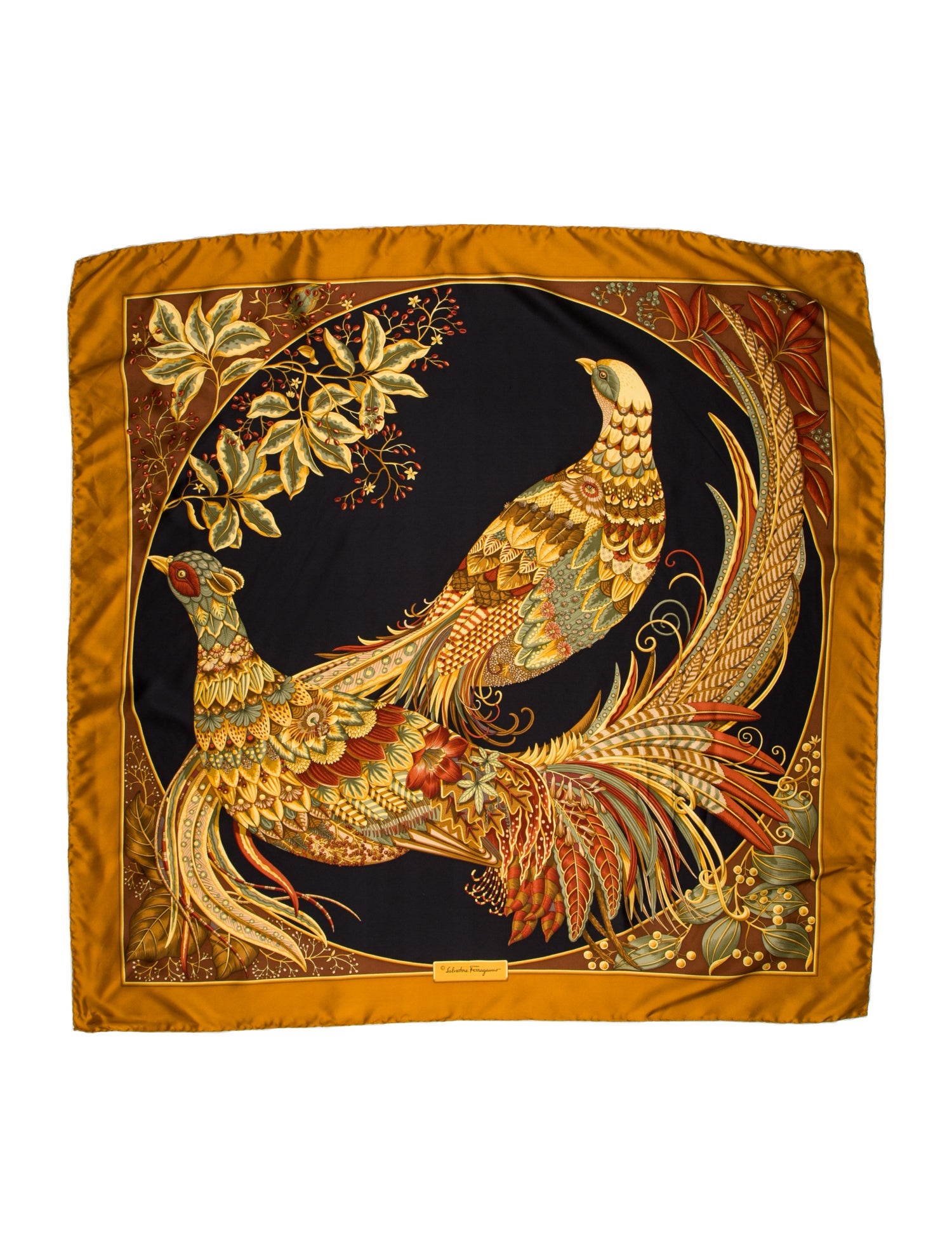 Salvatore Ferragamo Silk Printed Scarf