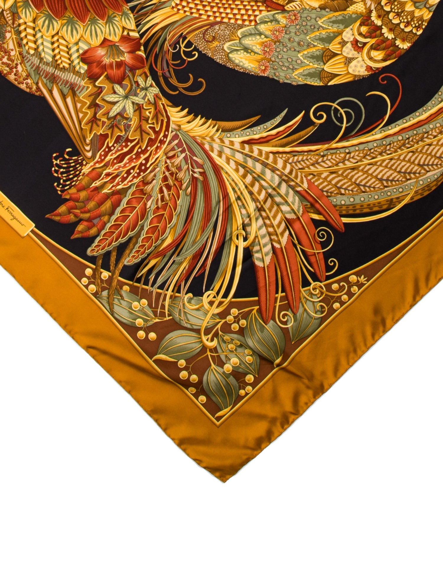 Salvatore Ferragamo Silk Printed Scarf