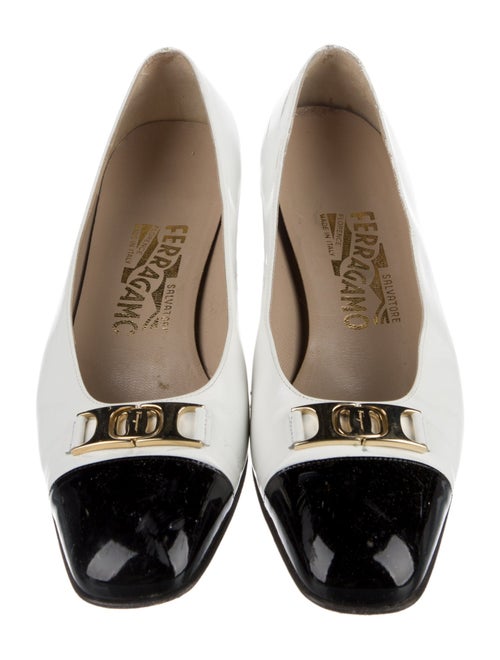 Salvatore Ferragamo Leather Animal Print Pumps