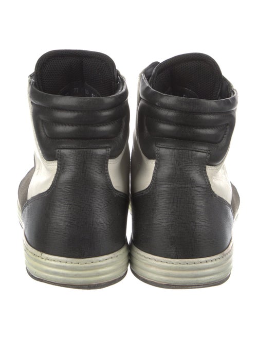 Salvatore Ferragamo Gancini Logo Leather Sneakers