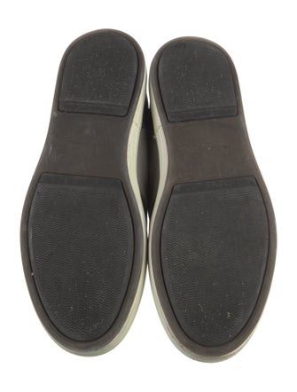 Salvatore Ferragamo Gancini Logo Leather Sneakers