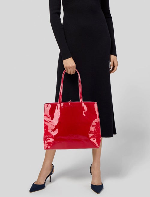 Salvatore Ferragamo Patent Leather Tote