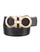 Salvatore Ferragamo Gancini Logo Leather Waist Belt