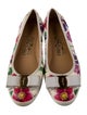 Salvatore Ferragamo Vara Bow Accent Leather Ballet Flats