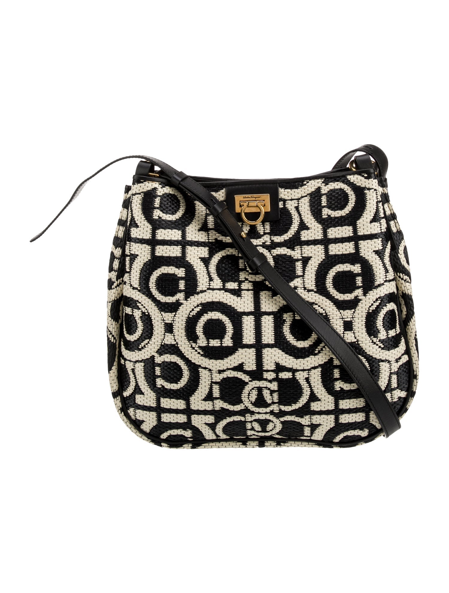 Salvatore Ferragamo Raffia Shoulder Bag