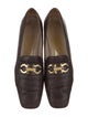 Salvatore Ferragamo Gancini Logo Leather Loafers