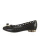 Salvatore Ferragamo Rubber Bow Accents Ballet Flats