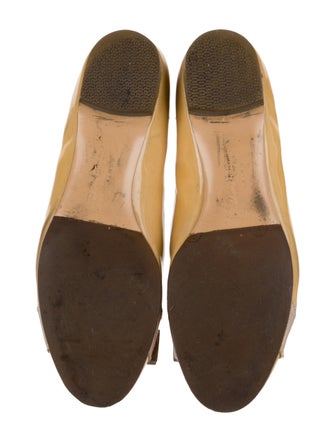 Salvatore Ferragamo Vara Bow Accent Patent Leather Ballet Flats