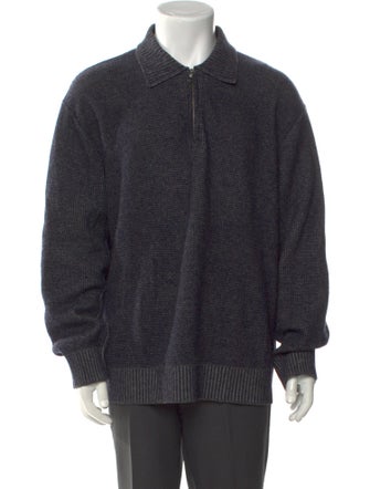 Salvatore Ferragamo Wool Collar Polo Sweater