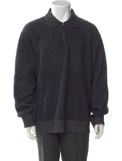 Salvatore Ferragamo Wool Collar Polo Sweater