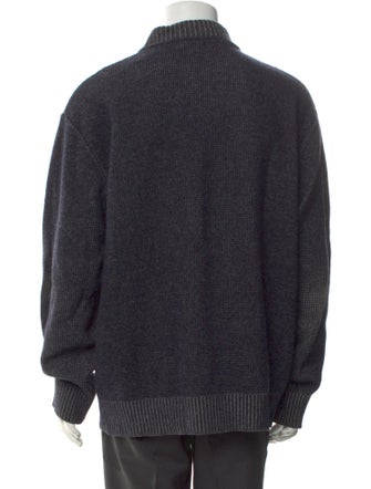 Salvatore Ferragamo Wool Collar Polo Sweater
