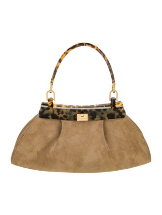 Salvatore Ferragamo Suede Top Handle Bag