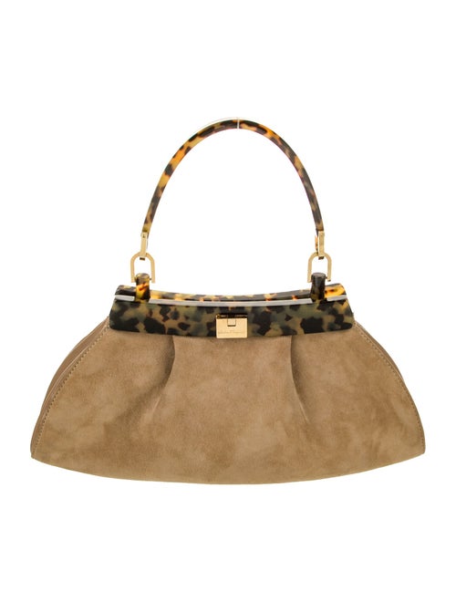 Salvatore Ferragamo Suede Top Handle Bag