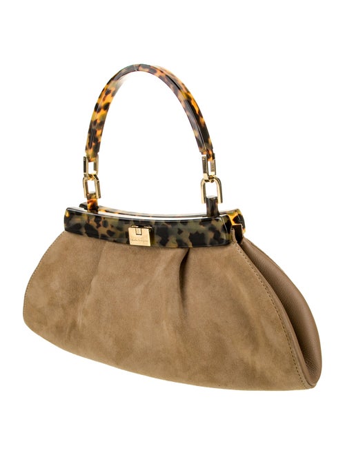 Salvatore Ferragamo Suede Top Handle Bag
