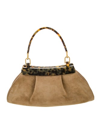 Salvatore Ferragamo Suede Top Handle Bag